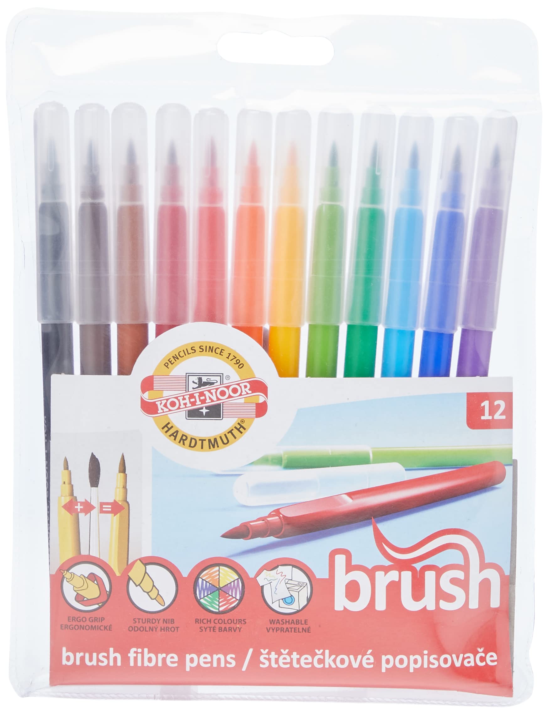 KOH-I-NOOR Fibre Pen (Pack of 12)