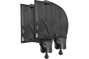 UCEDER Black Nylon Mesh Pool Cleaner Bags,All Purpose Filter Bag K13 K16 with Zipper Replacement for Polaris 280 and 480 Pool Cleaner(2 Pack)