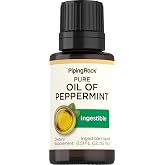 Piping Rock Peppermint Oil | 15 ml Drops | Pure Ingestible Liquid Supplement | Non-GMO, Gluten Free