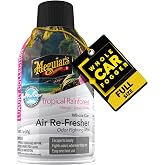 Meguiar's Car Air Refresher Odor Fighting Mist, Tropical Rainforest, 2 Oz | Long-Lasting Car Air Freshener ,Fights Strong &amp; Unwanted Smells Renewing Interiors with a Luxurious &amp; Refreshing Scent