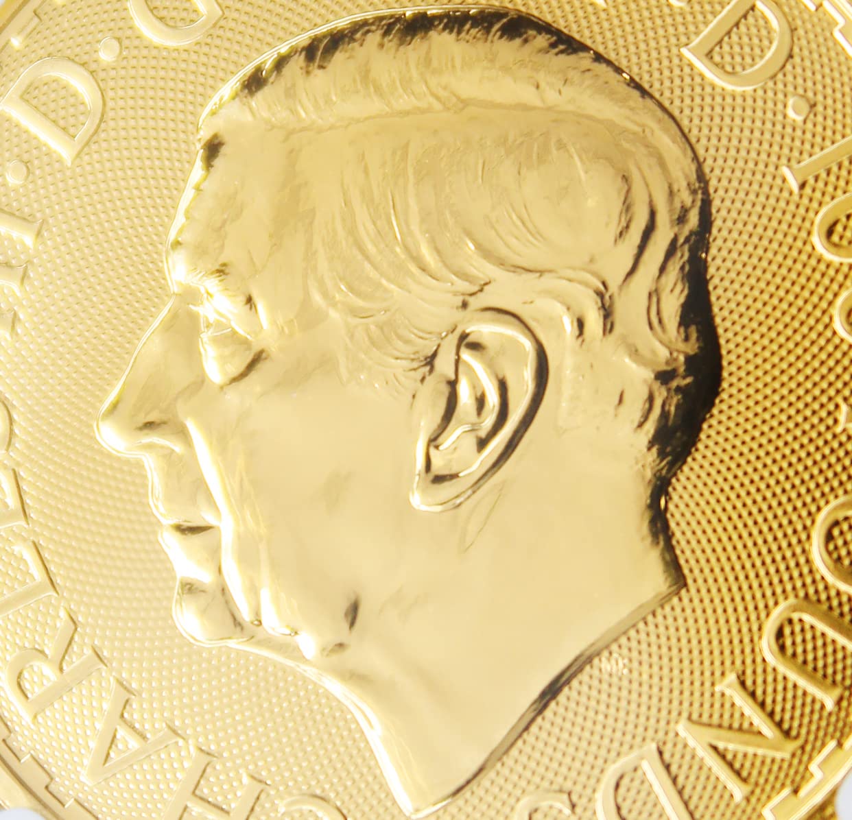 2023 1 oz British Gold Britannia Coin (King Charles III) Gem Uncirculated (First Day of Issue) by the Royal Mint 24K 100£ NGC GEMUNC