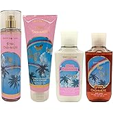 Pink Cashmere Deluxe Gift Set Bundle - Fragrance Mist - Body Cream - Body Wash and Body Lotion - Full Size