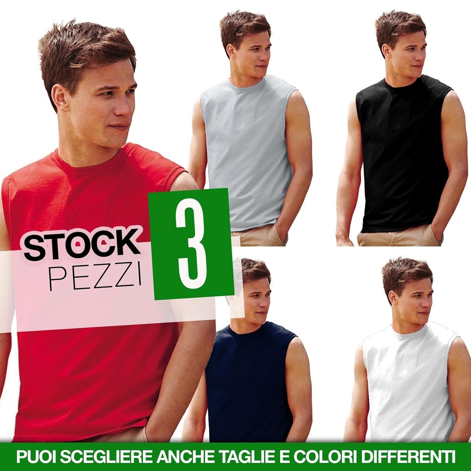 magliette smanicate uomo