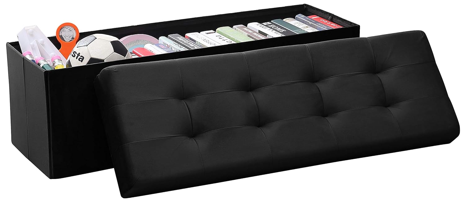 Best Ottoman Black 45 Inch