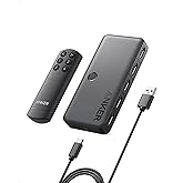 Anker HDMI Switch, 4K@60Hz HDMI Switcher, 4 in 1 Out with Smooth Finish, Supports HDR/3D/Dolby/DTS, Compatible with Laptops,PC,Xbox,PS5/PS4,Projector(Charger and Remote Control Batteries Not Included)