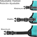 HEELE Dog Harness Large No Pull Reflective Breathable Turquoise L view 6