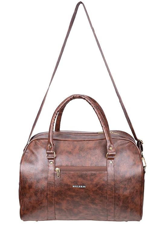 Buy KILLER Discovery Elegant Cabin Size Brown PU 30 L Duffel Bag at
