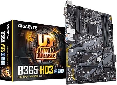Gigabyte B365 HD3 ATX Motherboard Intel LGA 1151 Dual M.2 Gaming LAN RGB