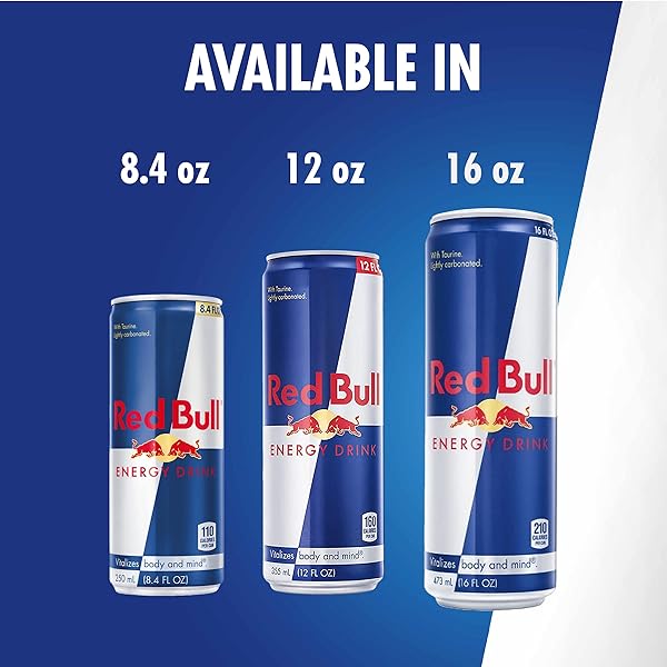 RED BULL ENERGY DRINK WITH 80MG CAFFEINE PLUS TAURINE & B VITAMINS, 8.4 FL OZ, PACK OF 12 CANS