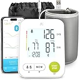 Greater Goods Bluetooth Blood Pressure Monitor for Home Use, Upper Arm BP Machine with Wide Range Cuff, Accurate Digital Readings, Balance Health App, Compatible with iOS and Android Devices