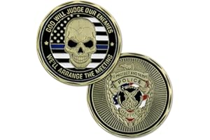 YGLLSSY St. Michael Challenge Coin Police Officer Thin Blue Line Commemorative Gift