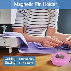 Hilltian Magnetic Pin Cushion with 100 Plastic Head