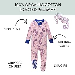 HonestBaby Non-Slip Footed Pajamas One-Piece