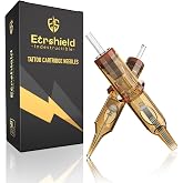 ES GEM Tattoo Needles Cartridge Assorted, 50pcs | Includes #10 05/07/09/11RL, 05/09RS, 15/21M1, 15/21RM (5pcs each) disposable needles for lining, shading &amp; packing