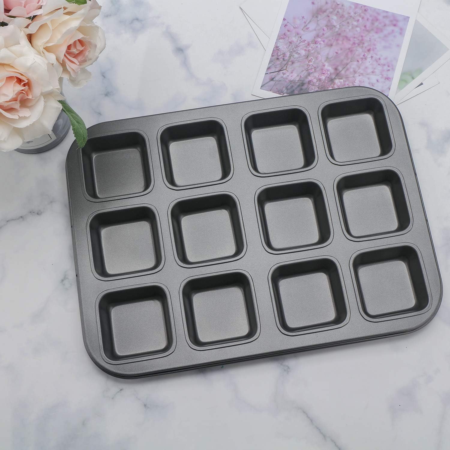Kitchen & Dining Square & Rectangular Brownie Pan 12 Cavity Beasea
