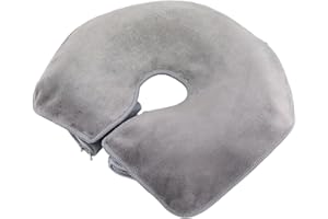 Gray Massage Headrest Cover with Cleaning Cloth - Large Size Towel Cradle Covers, Soft Reusable Non-Slip Fabric, 2-in-1 Massa