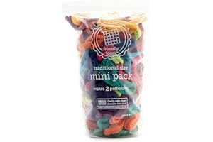 HARRISVILLE DESIGNS Friendly Loom | 7” Traditional-Sized Multicolor Potholder Weaving Loops | Craft 2 Cotton Potholders