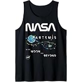 NASA Artemis Mission Exploration Insignia Worm Logo Tank Top
