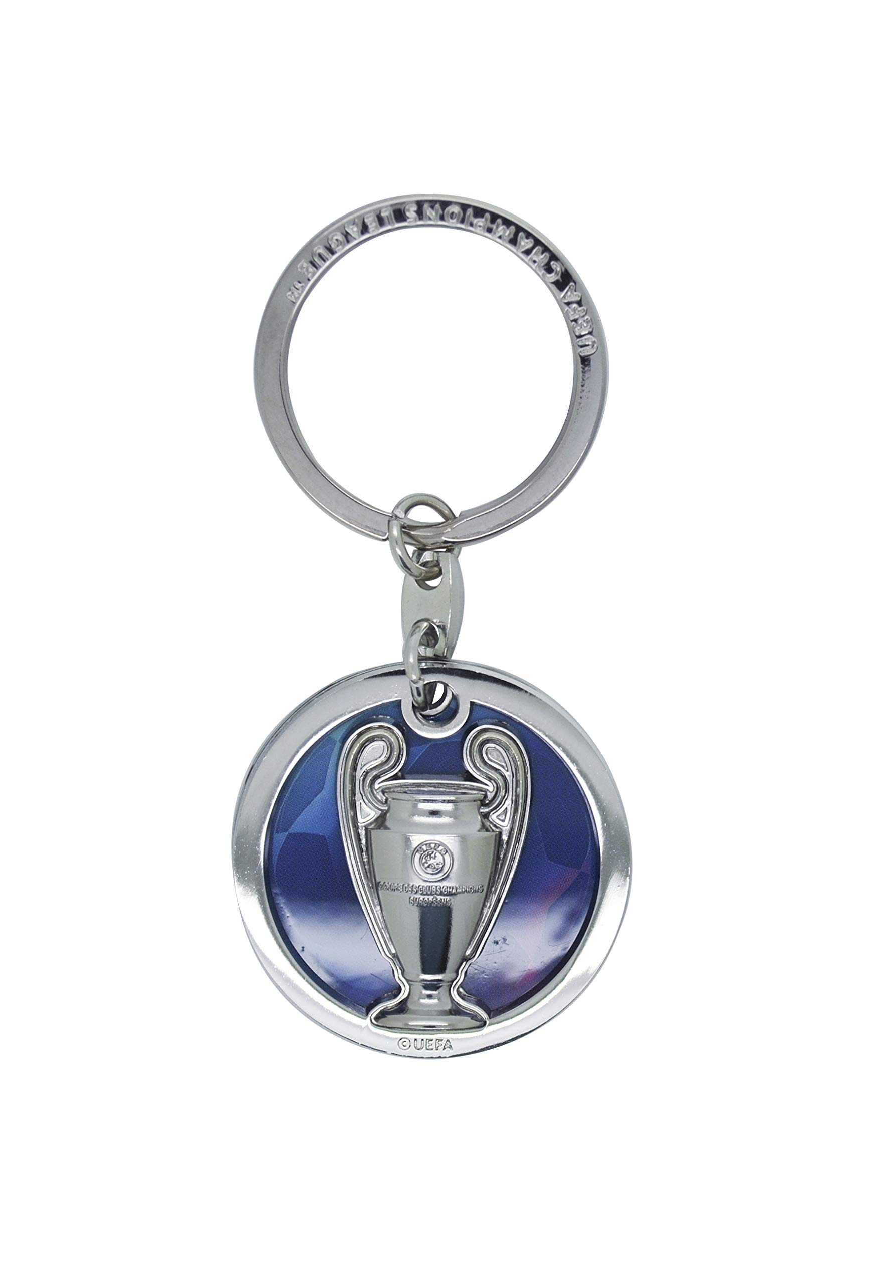 UEFA AMBALLCOM Keyring - Replica Champions League Winner Trophy, gray, 9 cm, Modern