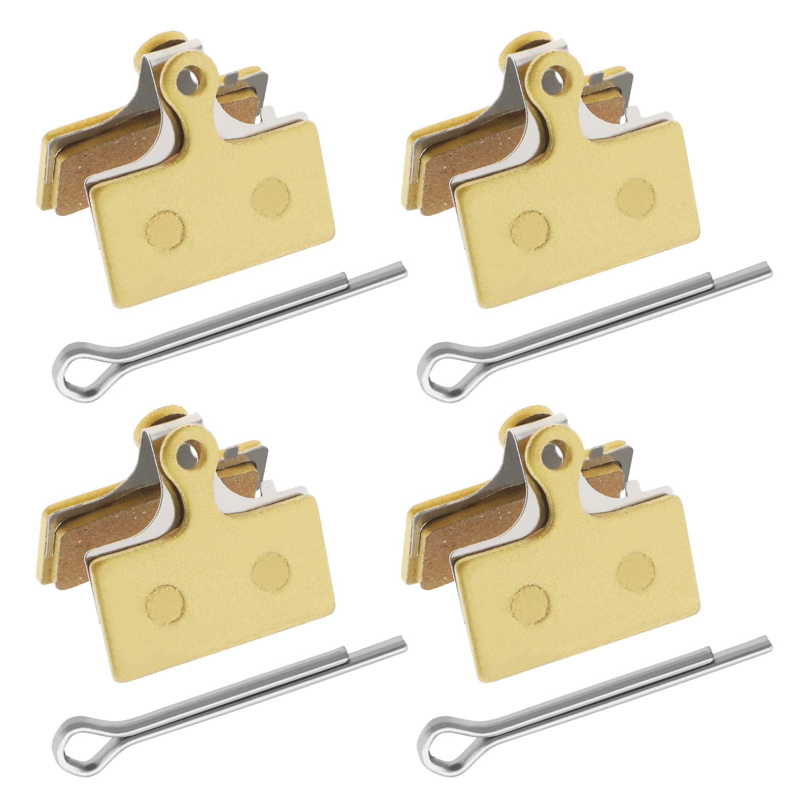 The Lord of the Tools 4 Pairs Bicycle Disc Brake Pads Compatible with Shimano Deore M610 M615 M6000 SLX M666 M675 M7000 XT M785 M8000 Saint BR-M820 Disc Brakes Sintered Metal