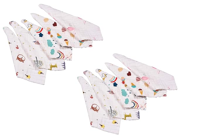 Republic Of Kids - 100% Organic Quality Muslin Cotton 6 Layered Super Absorbent and Soft