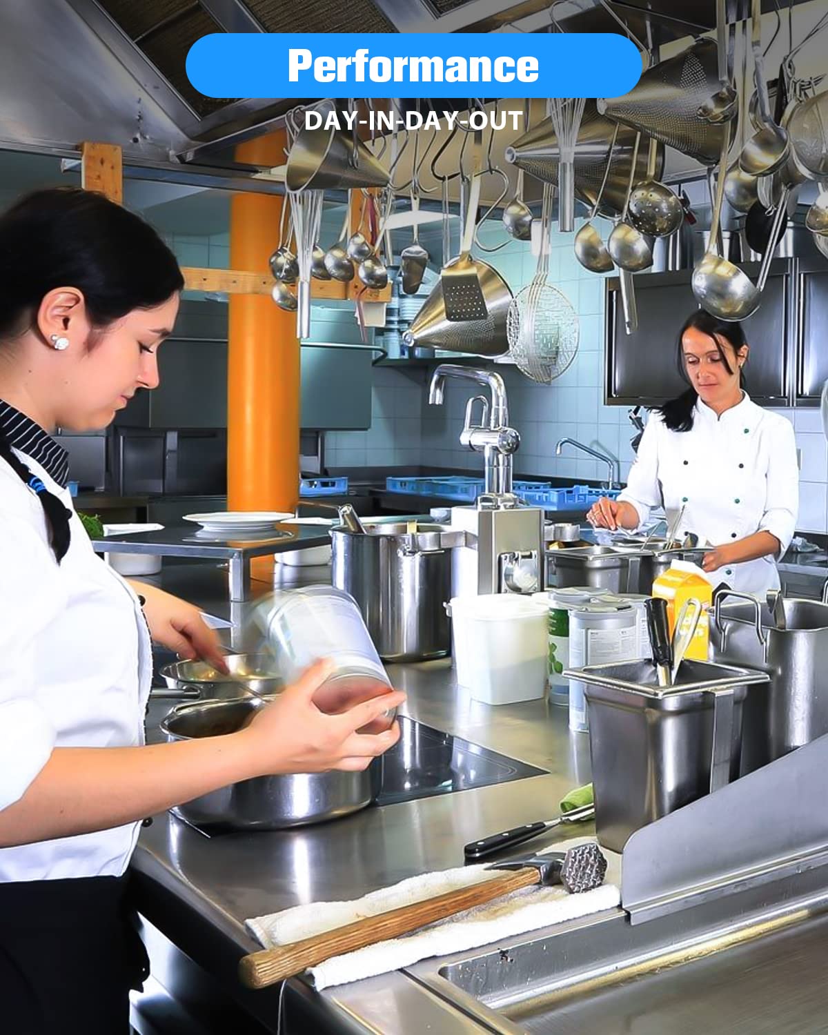 Hood Filters 19.5W x 19.5H Inch, 430 Stainless Steel 7 Grooves Commercial Baffle Grease Filter, Range Hood Filter for Grease Rated Commercial Kitchen Exhaust Hoods Pack of 6