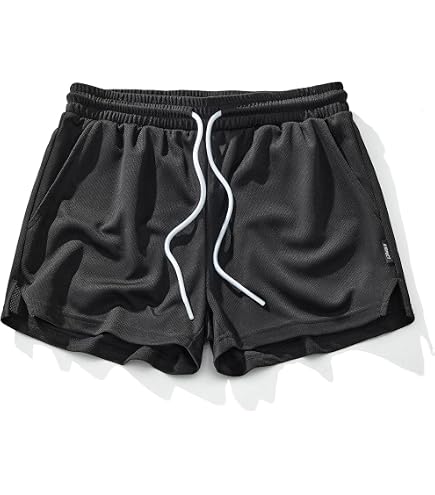 Men's 4'' Adjustable Side Split Running Shorts - Quick Dry Gym