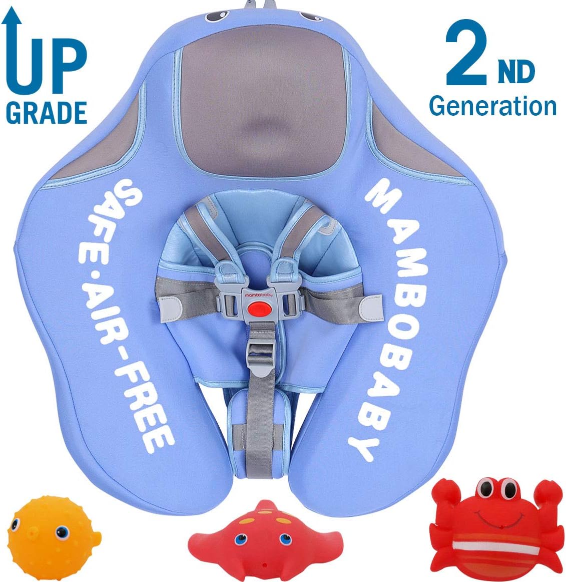 Preself Baby Solid Folat Lying Ring Infant Toddler Safety Foam Non-Inflatable Floating Swimming Pool School Training Trainer Children Swim Aid Bathtub