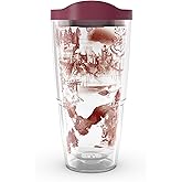 Tervis Harry Potter Campus View Made in USA Double Walled Insulated Tumbler Travel Cup Keeps Drinks Cold & Hot, 24oz, Classic