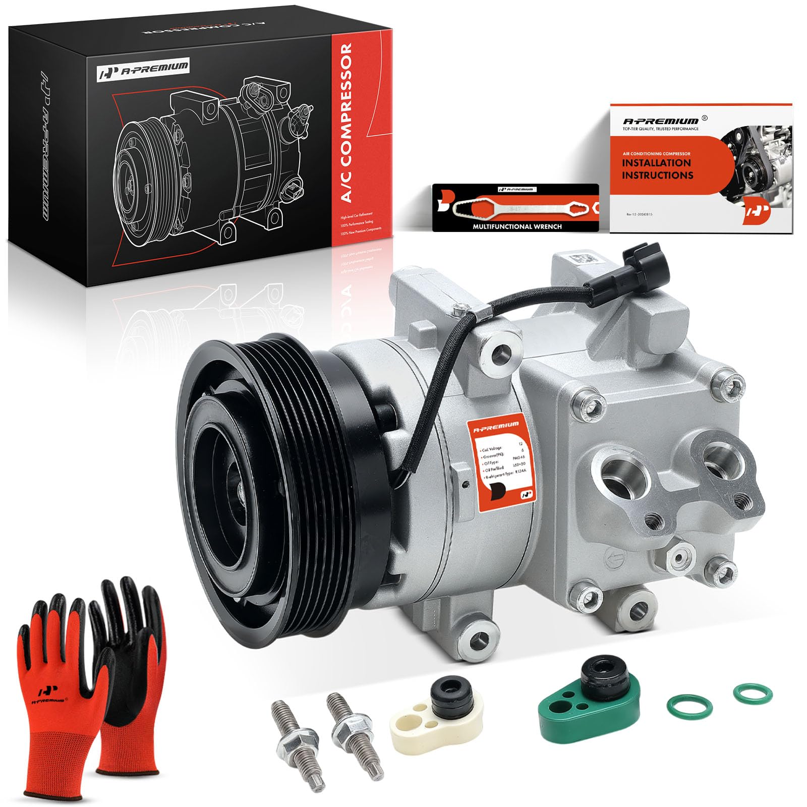 Photo 1 of A-Premium Air Conditioner A/C Compressor with Clutch Compatible with Ford Fiesta 1.6L 2011-2013