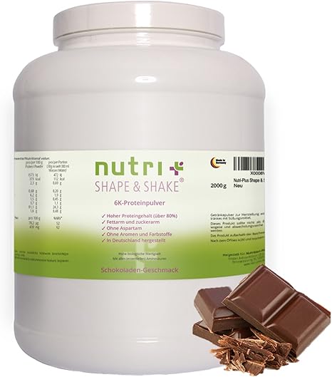 Nutri-Plus Shape & Shake Chocolate 2kg - Whey and Casein ...