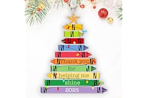 Teacher Gifts - Teacher Ornaments for Christmas Tree, Teachers Xmas Ornaments - Acrylic Ornament