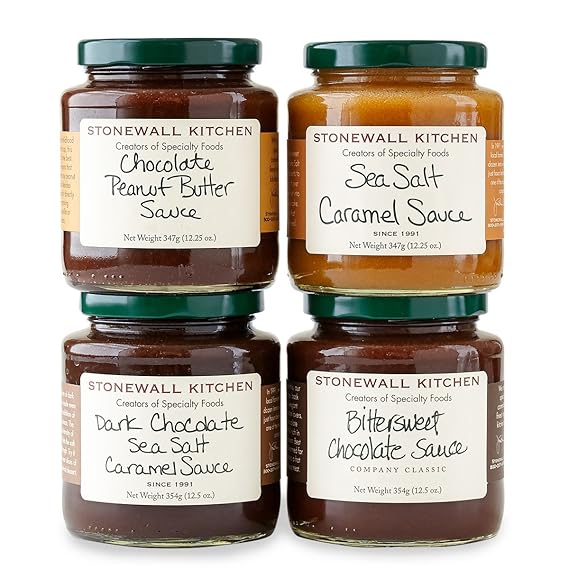 Amazon Com Stonewall Kitchen 4 Piece Dessert Topping Collection