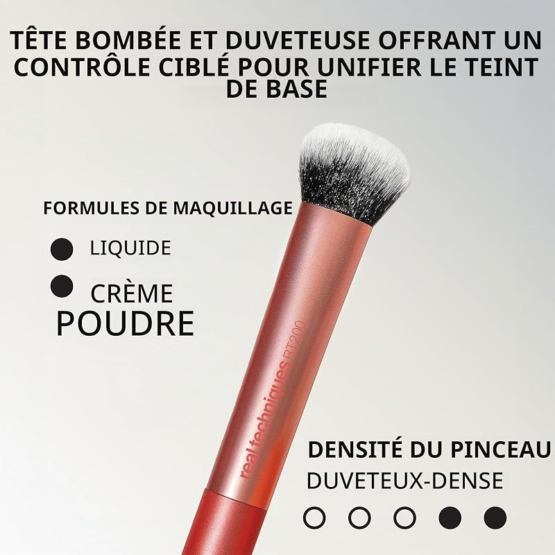 Ensemble de 5 pièces Everyday Essentials +, pinceaux à maquillage et éponge à maquillage, pour fond de teint, fard à joues, poudre bronzante, sans cruauté envers les animaux