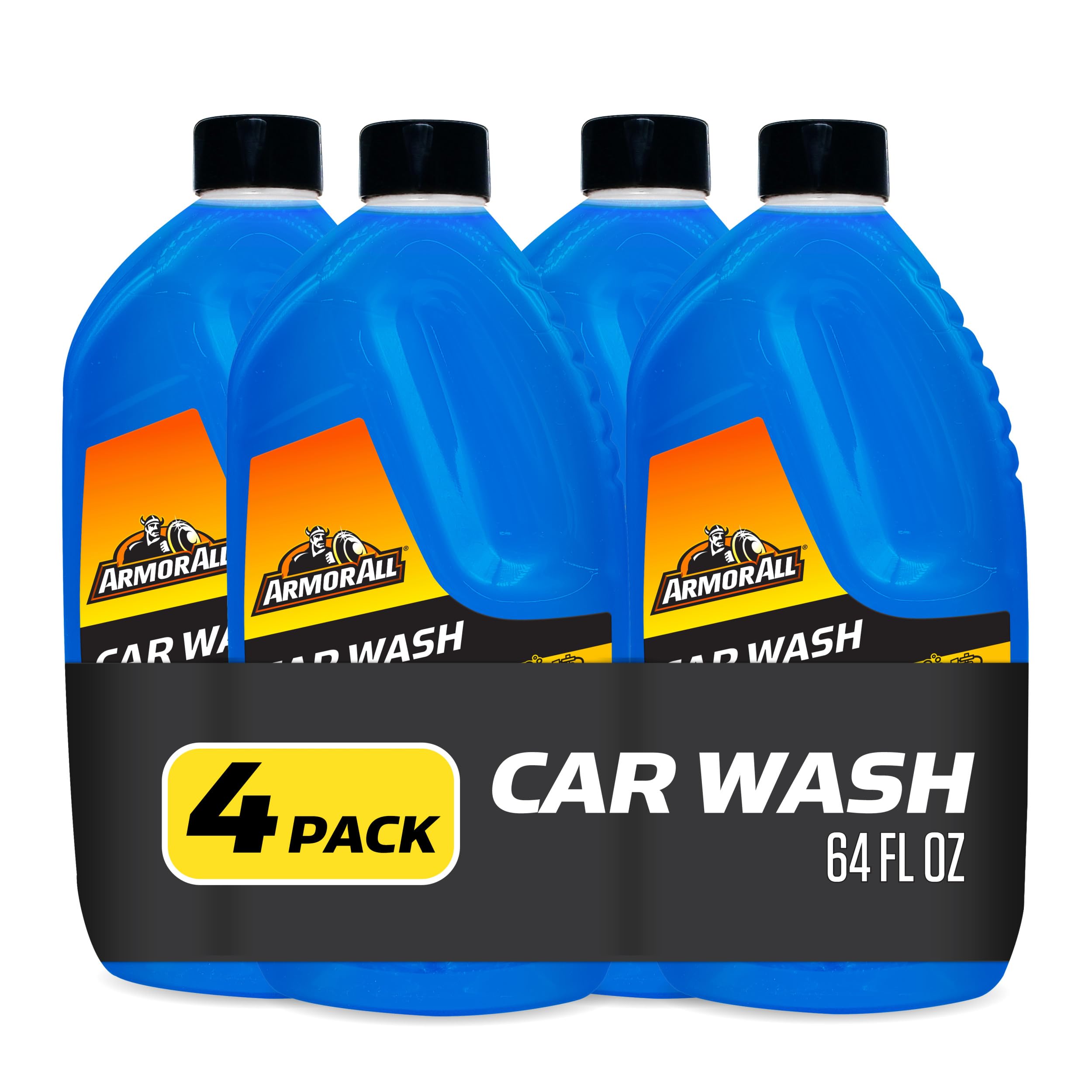 Photo 1 of **DIRT**Armor All Foam Action Car Wash Soap, Cleaning Concentrate for Cars, Trucks, and Motorcycles, 64 Fl Oz Bottles (Pack of 4)