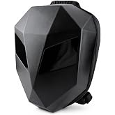 Fabater LED Motorcycle Backpack, Programmable Screen LED Backpack, APP Control, Waterproof Hard Shell Helmet Bag for Travel, USB Powered, Black