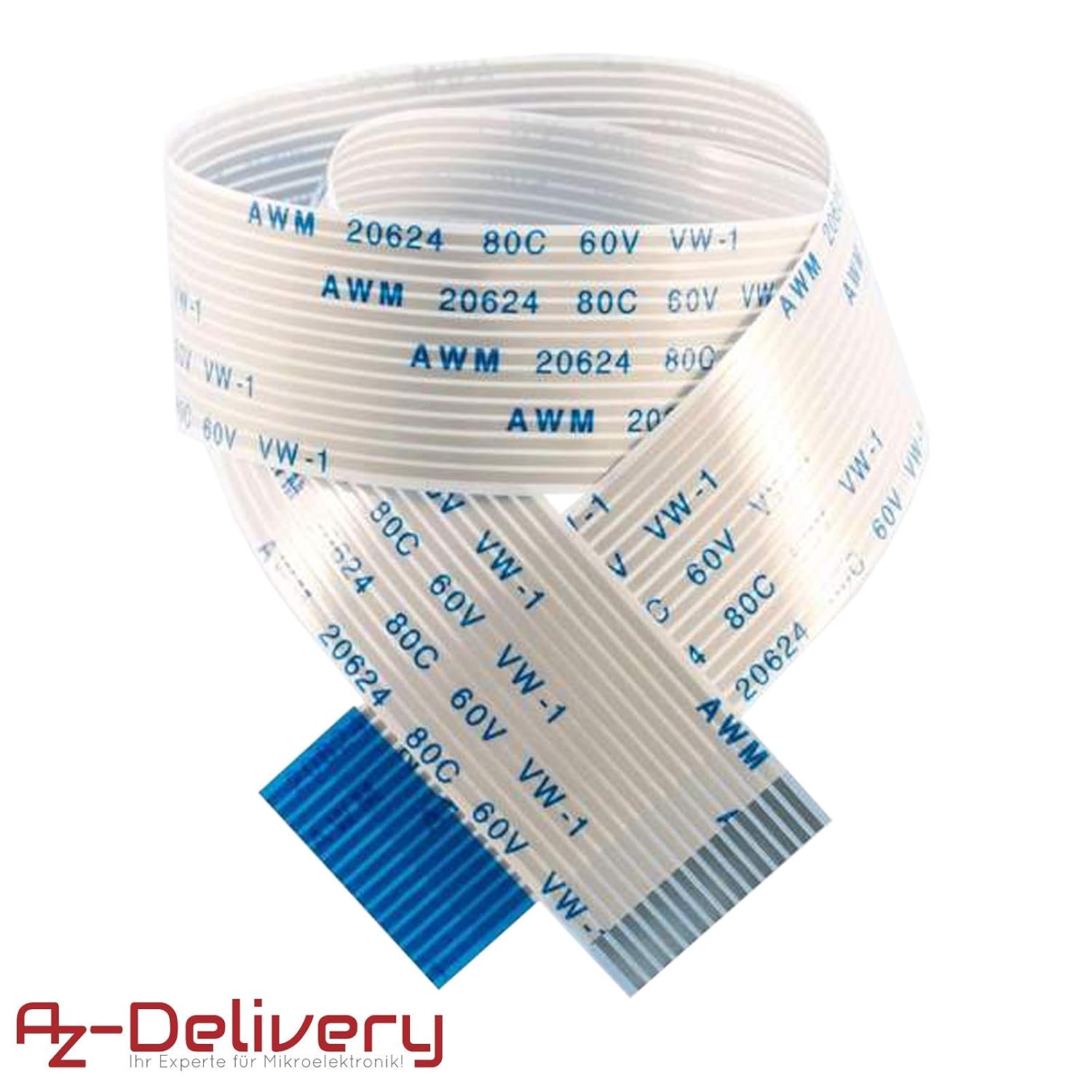 AZDelivery 3 x Flex Ribbon Cable 30cm (12 inches) FFC Ribbon Extension Cable compatible with Raspberry Pi Camera Module/Display Including E-Book! - Image 3