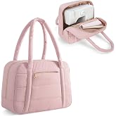 Teamoy Puffer Sewing Machine Carrying Case, Pink | Sewing Machine Tote for Most Standard Sewing Machines and Accessories, Lightweight