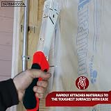Barbarossa Heavy Duty Hammer Tacker Stapler 6-10mm Roofing Flooring Insulation view 3