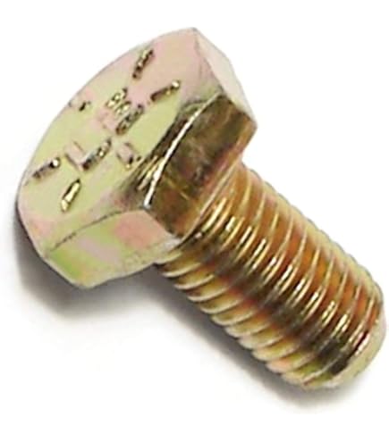 500 PCs Hex Head 1/4-20 X 1/2 Grade 8 Bolts Yellow Zinc Cap