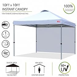 MASTERCANOPY Durable Pop-up Canopy Tent with 1