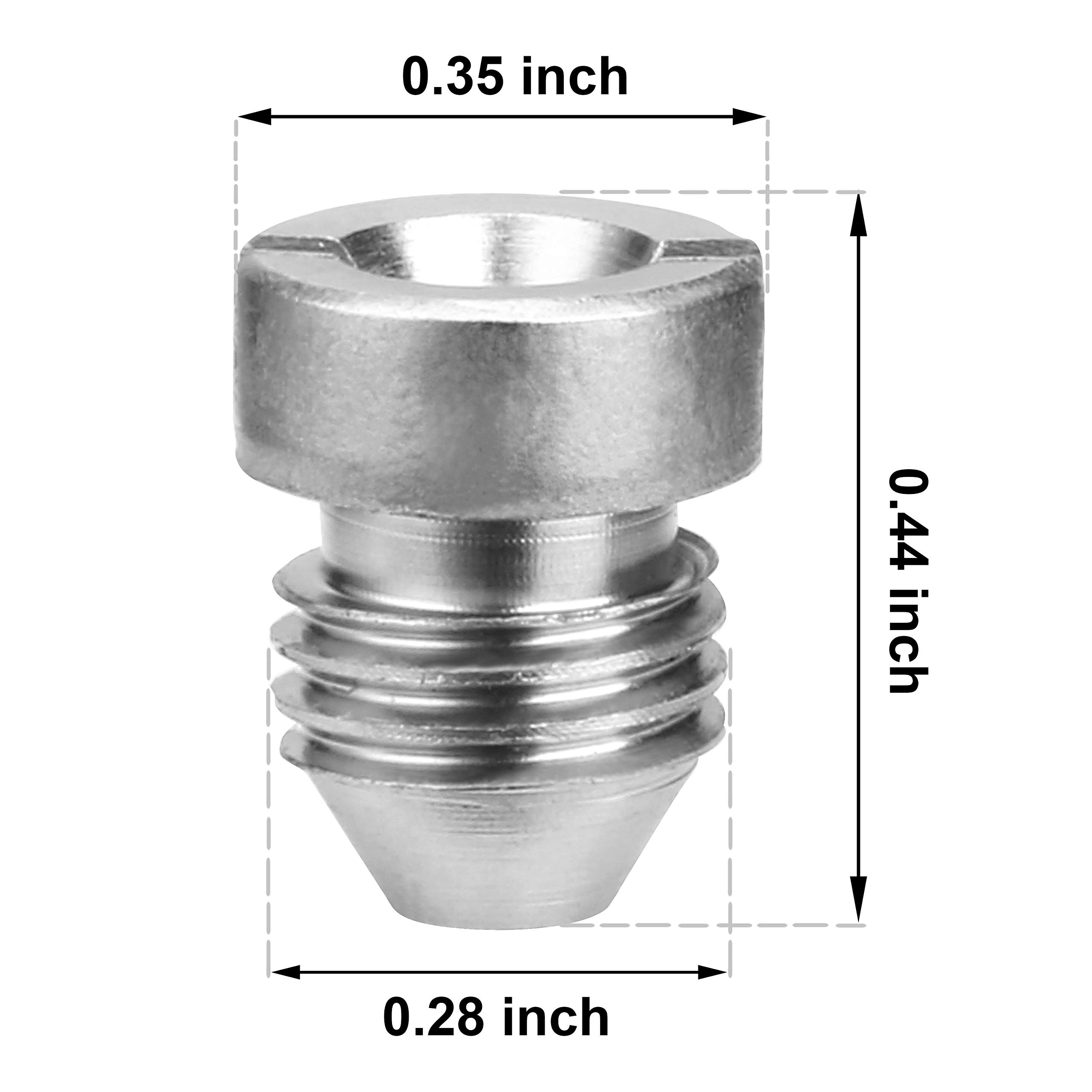 Tool Daily 1.1 mm Orifice for Foam Cannon and Foam Maker, Replacement Thread Nozzle and Mesh Filter for Snow Foam Lance, 3000 PSI