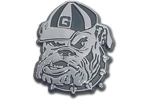 ELEKTROPLATE University of Georgia Chrome Auto Emblem (Bulldog)
