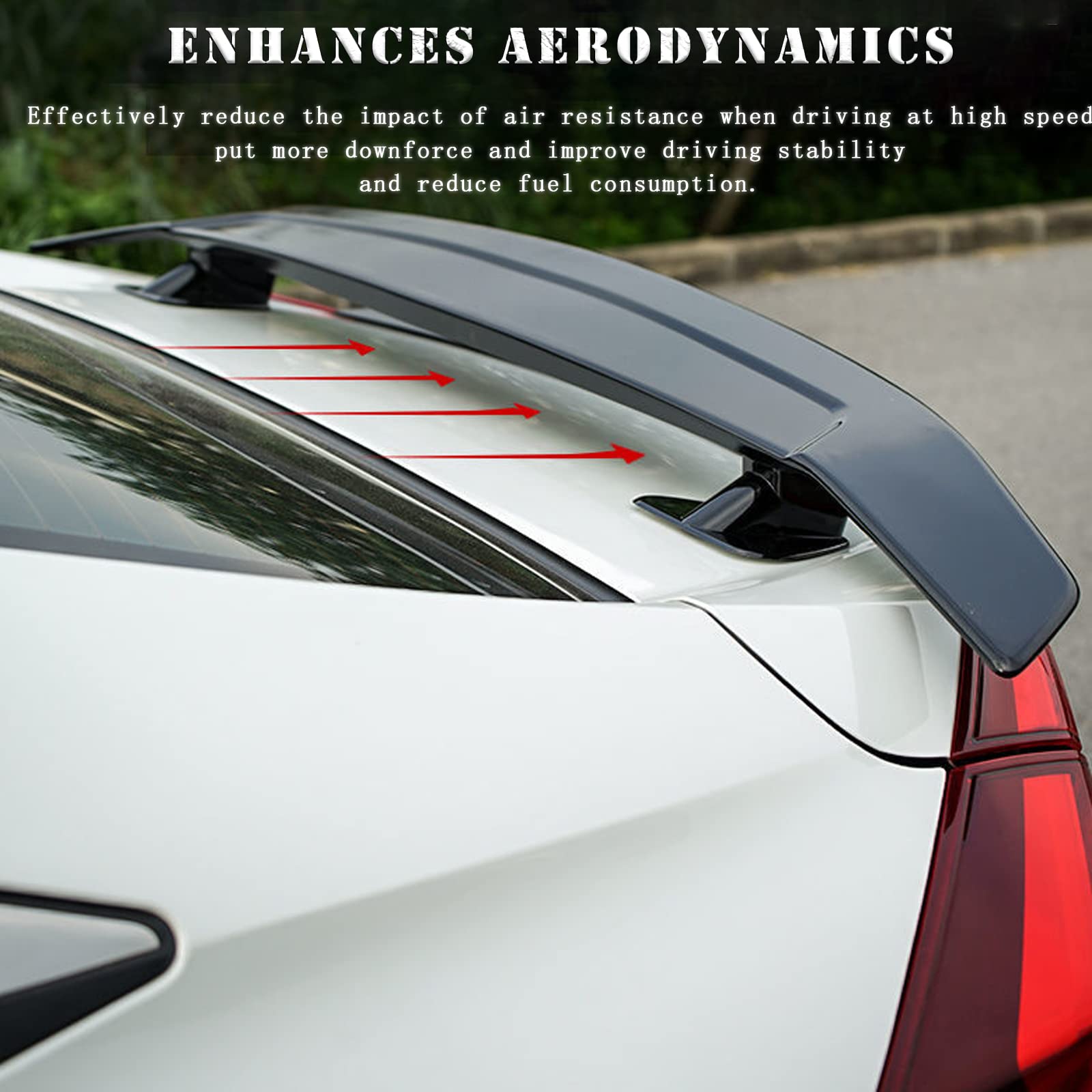 Mua 46.7Inch Universal Rear Spoiler, GT Style ABS Racing Spoiler Wing ...