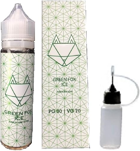 Amazon 電子タバコ Vape リキッド Rex Juice Green Fox キウイ 清涼剤入り 60ml インドネシア産 15ml ニードルボトル 2点セット Rex Juice 電子たばこ用リキッド