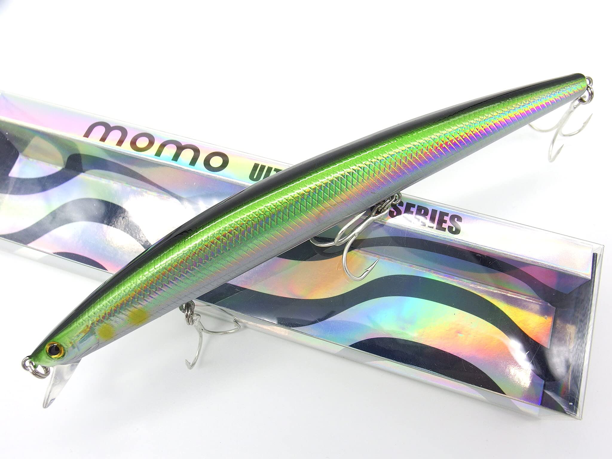 momolures - Shore Line Minnow 170F Double Wire Silent Weight Transfer System for Bass, Seabass, Salmon lure Fishing (LASER AYU) — image 1