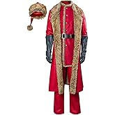 COSSCOS Adult Christmas Suit Jacket Hat Movie Cosplay Costume Winter Thick Outfit Cool Fur Uniform