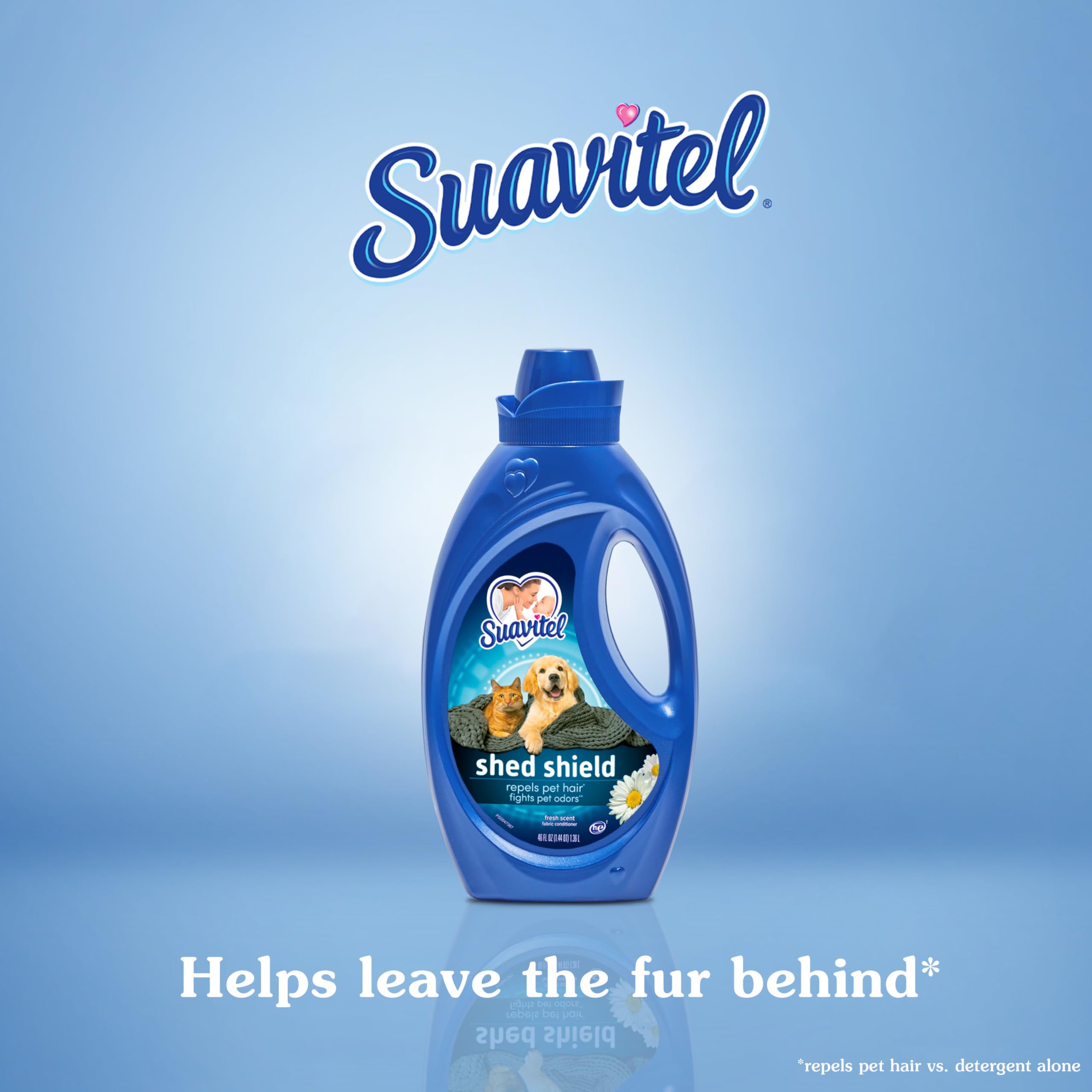 Suavitel Shed Shield Fabric Conditioner, Fresh Scent, 46 oz