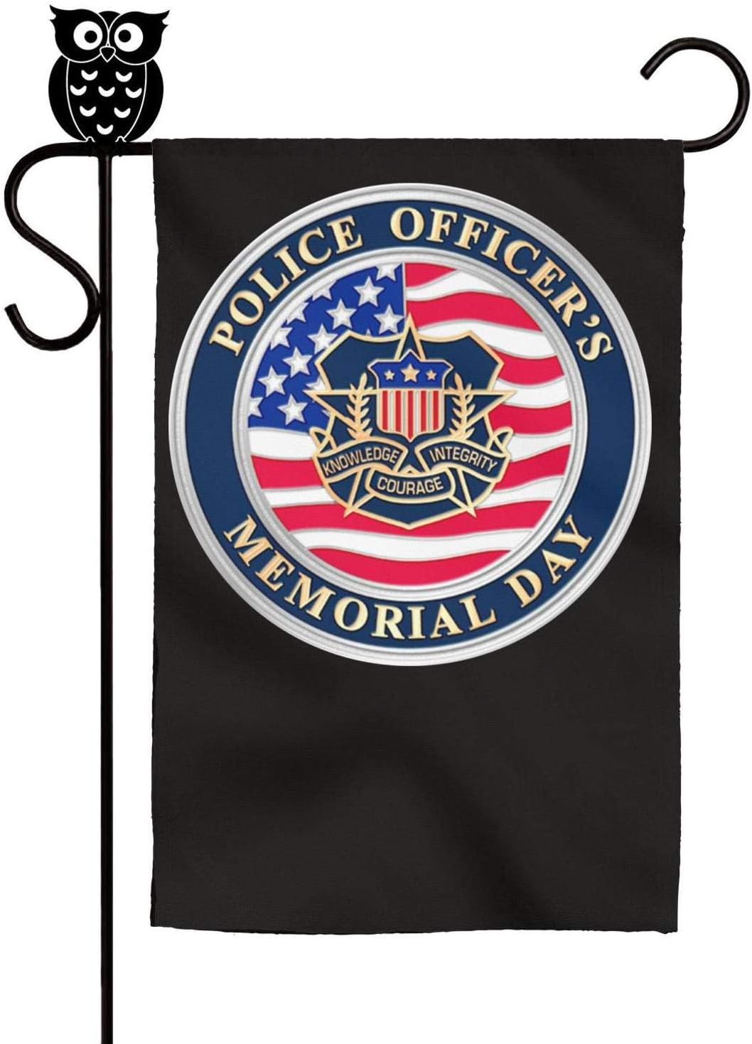 Amazon Com Newbeginer Printted Garden Flag Peace Officers Memorial Day Badge Outdoor Flags Welcome Decorative Flags Yard Flag Sports Outdoors