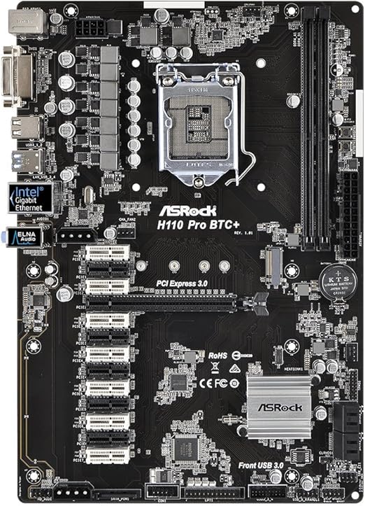 Amazon Asrock H110 Pro Btc 13gpuマイニングマザーボード 暗号通貨 Asrock マザーボード 通販